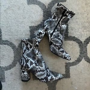 Snakeskin boots